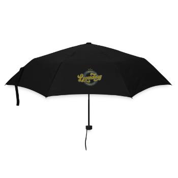 Unique legendary denim style vintage retro green - Umbrella (small) - black - Front