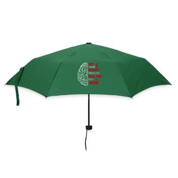 Mon propre cerveau a essayé de me tuer, - Parapluie standard - vert bouteille - Devant