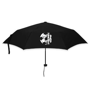 Jour de match Père Fils Volleyball américain - Parapluie standard - noir - Devant