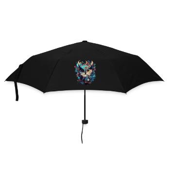 Chouette Steampunk cool - Parapluie standard - noir - Devant