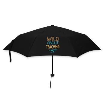 Wild About Teaching Teacher School Pre-K Animal - Parapluie standard - noir - Devant