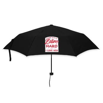 Life with a Latina is hard - but I - Umbrella (small) - black - Front