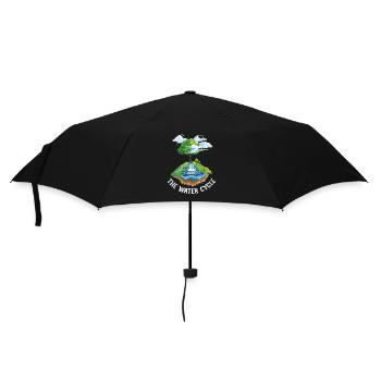 Der Wasserkreislauf - Meterologie Wettervorhersage - Regenschirm (klein) - Schwarz - Vorne