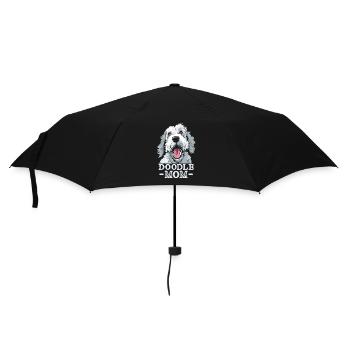 Doodle Mom Labradoodle Hunde Hundemama Pelziger - Regenschirm (klein) - Schwarz - Vorne