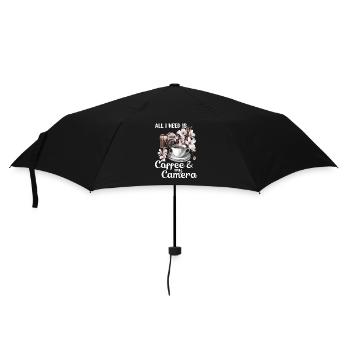 All I need is coffee - Umbrella (small) - black - Front