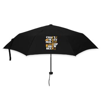 Bière artisanale de brasserie de houblon de malt à la levure artisanale - Parfait pour - Parapluie standard - noir - Devant
