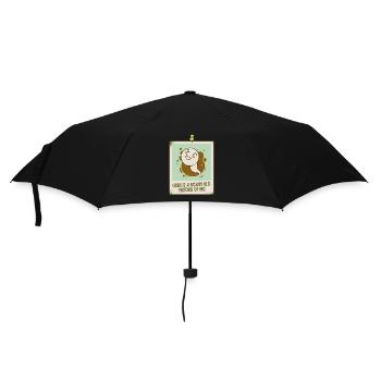 Hier Ist Ein Wirklich Altes Bild Von Mir Lustiges - Regenschirm (klein) - Schwarz - Vorne