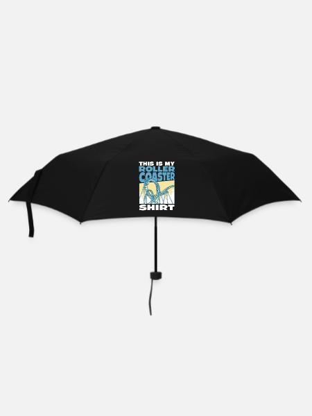 This Is My Achterbahn Shirt Abenteuer für - Regenschirm (klein) - Schwarz