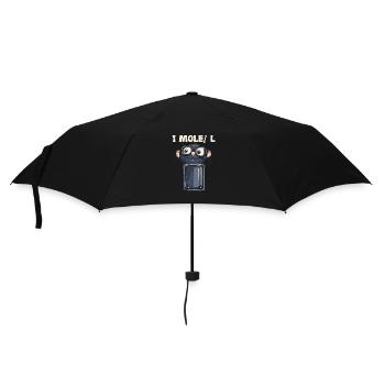 1 Mole/L Chemistry Humor for Scientists and Scientists - Umbrella (small) - black - Front