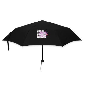 Interrogez-moi sur ma mystérieuse sortie - Parapluie standard - noir - Devant
