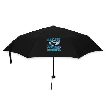 Interrogez-moi sur mes mystérieuses pertes - - Parapluie standard - noir - Devant