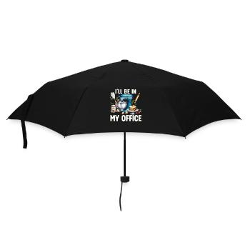 Ich Bin In Meinem Büro: Küchenliebhaber und - Regenschirm (klein) - Schwarz - Vorne