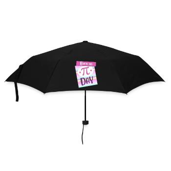 Né le jour de Pi Big Pi Symbol Awesome 3.14 Pi Day - Parapluie standard - noir - Devant
