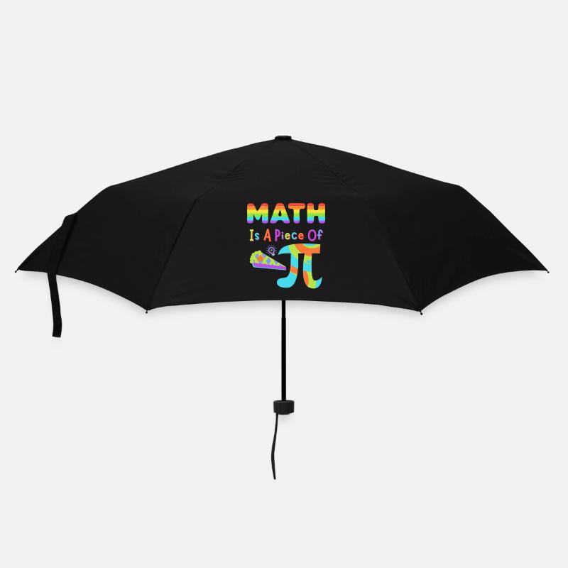 Pi Day 2023 Mathe ist ein Stück Pi Regenbogenbuchstaben - Regenschirm (klein) - Schwarz