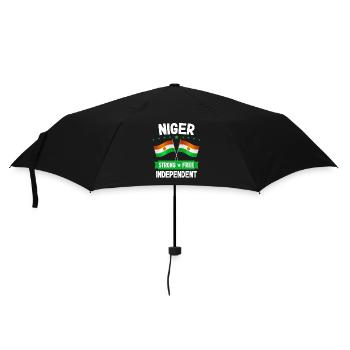 Niger - Regenschirm (klein) - Schwarz - Vorne