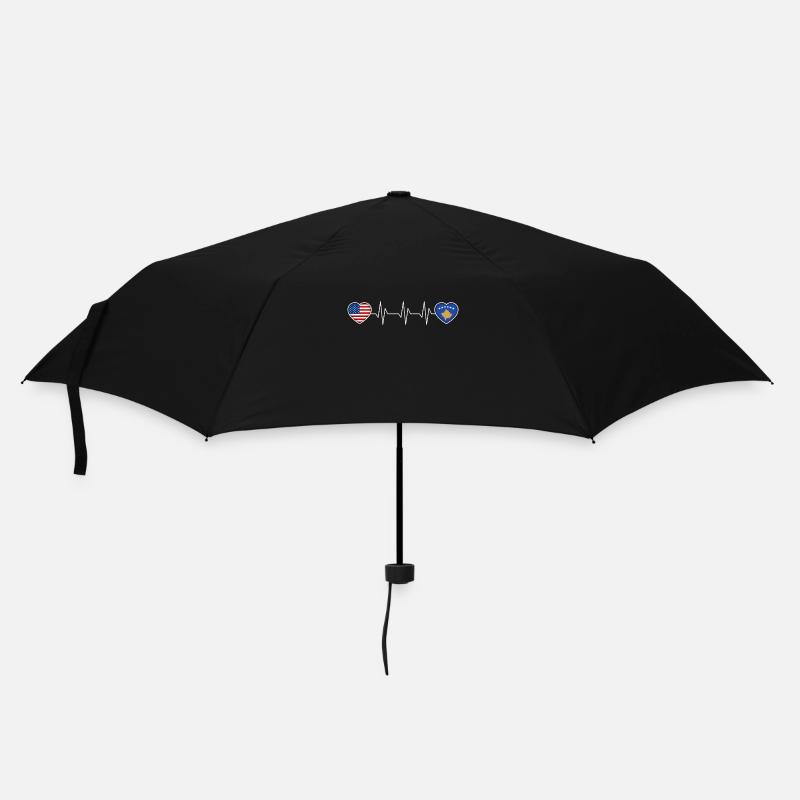 Kosovo - Regenschirm (klein) - Schwarz