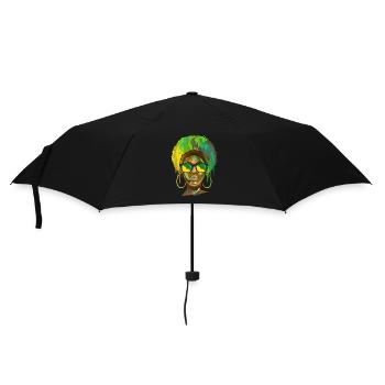 Französisch-Guayana - Regenschirm (klein) - Schwarz - Vorne
