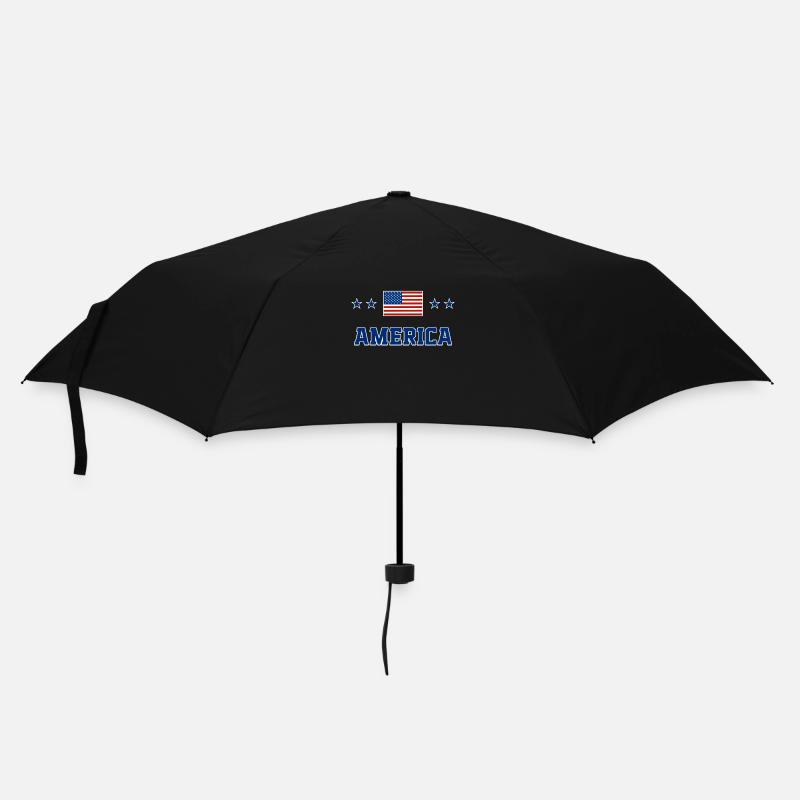 USA - Regenschirm (klein) - Schwarz