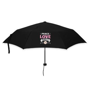 Nail Tech Manucure Technicienne des ongles - Parapluie standard - noir - Devant