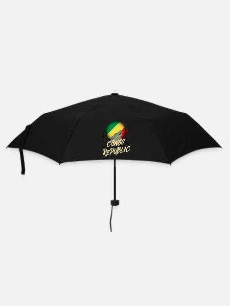 République du Congo - Parapluie standard - noir