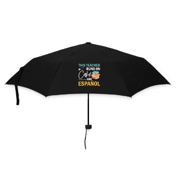 Spanish Teacher Maestra Bilingual Teacher - Umbrella (small) - black - Front