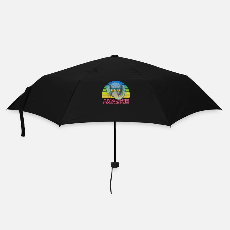 Amazigh - Regenschirm (klein) - Schwarz