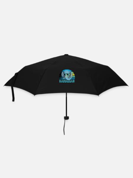 Bahamas - Regenschirm (klein) - Schwarz