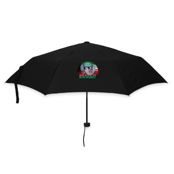 Kuwait - Regenschirm (klein) - Schwarz - Vorne