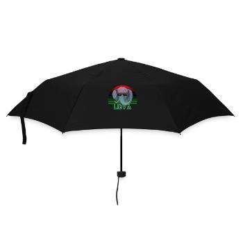 Libyen - Regenschirm (klein) - Schwarz - Vorne