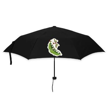Erbsen - Regenschirm (klein) - Schwarz - Vorne