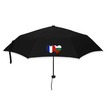 Fantastic Bulgaria Flag Heart - Umbrella (small) - black - Front