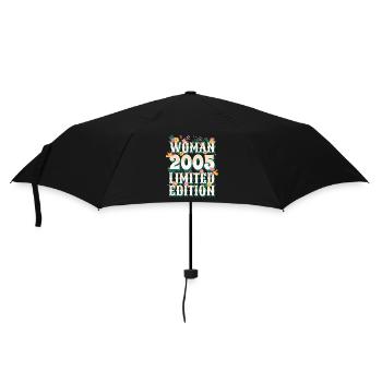 Birthday Woman born in 2005 Woman 18 years old - Umbrella (small) - black - Front