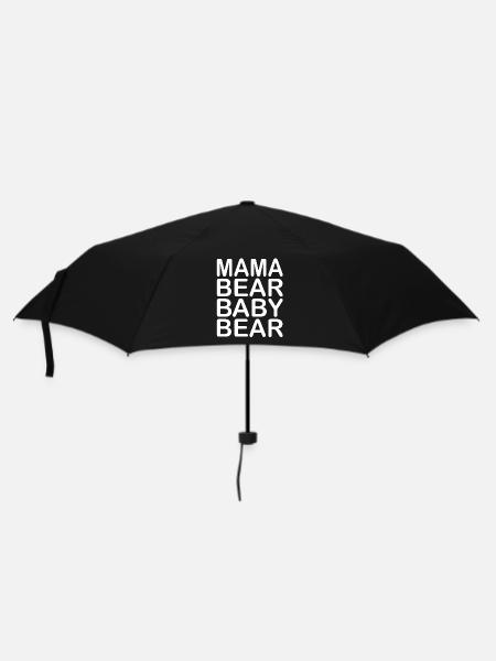 Mama Bear Baby Bear - Paraply (lille) - sort
