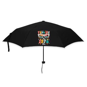 50th Birthday Woman 1973 50 Years Anniversary - Umbrella (small) - black - Front