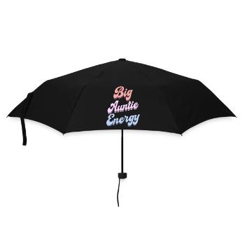Aunt Full of Energy Humor Auntie's Life - Umbrella (small) - black - Front