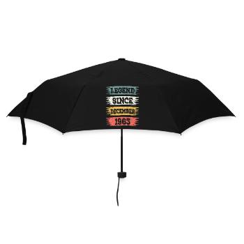 Legende 60 Jahre 1963 Dezember 60 Jahre Jubiläum - Regenschirm (klein) - Schwarz - Vorne