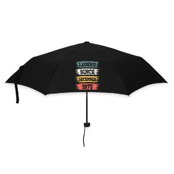 Legende 50 Jahre 1973 Dezember 50 Jahre Jubiläum - Regenschirm (klein) - Schwarz - Vorne