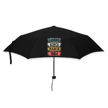 Legende 40 Jahre 1984 März 40 Jahre Jubiläum - Regenschirm (klein) - Schwarz - Vorne