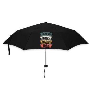Légende 60 Ans 1964 Mars 60 Ans Anniversaire - Parapluie standard - noir - Devant