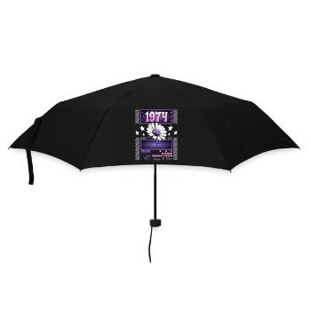 Retro Y2K Year 1974 Birthday Woman 50 Years - Umbrella (small) - black - Front
