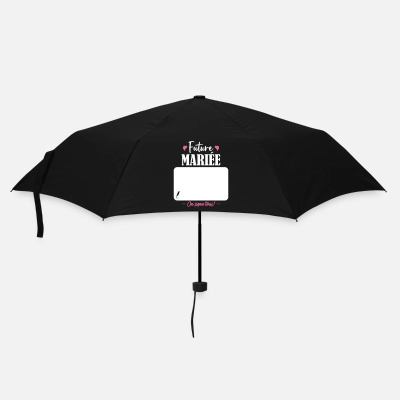 Team De La Mariée EVJF Future Mariée - Parapluie standard - noir