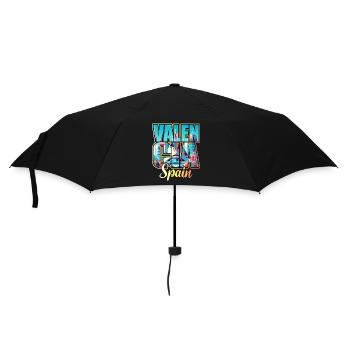 Travel Spain City Valencia - Umbrella (small) - black - Front