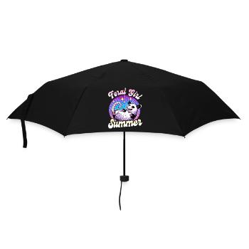 Girl Summer Loves Opossums Woman - Umbrella (small) - black - Front