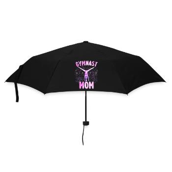 Gymnastik Geschenk Mama Turnerin - Regenschirm (klein) - Schwarz - Vorne