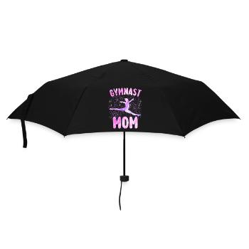 Gymnastik Geschenk Mama Turnerin - Regenschirm (klein) - Schwarz - Vorne