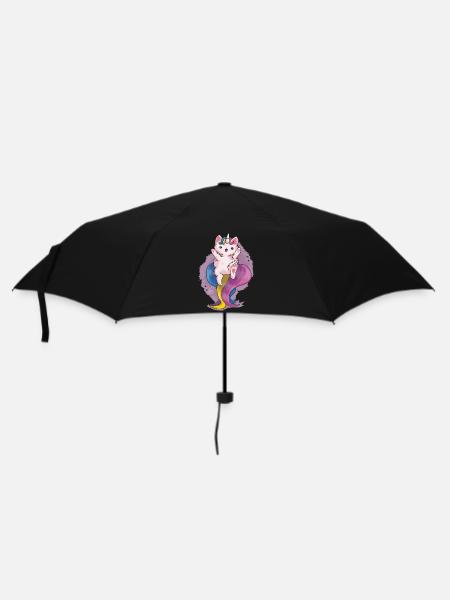 Kitty Katacorn is Happy - Umbrella (small) - black