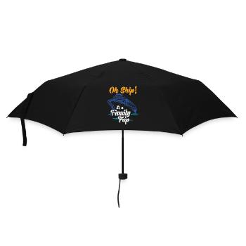 croisière Temps Oh Navire C’est un cadeau de navire de voyage en famille - Parapluie standard - noir - Devant