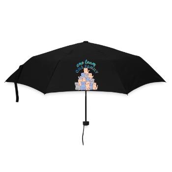 team family cat bachelorette party asatru office - Umbrella (small) - black - Front