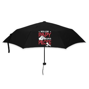 Cadeau papy meilleur papy pilote de ULM - Parapluie standard - noir - Devant