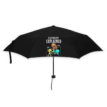 Elektriker Strom Elektrizität Elektrotechnik - Regenschirm (klein) - Schwarz - Vorne